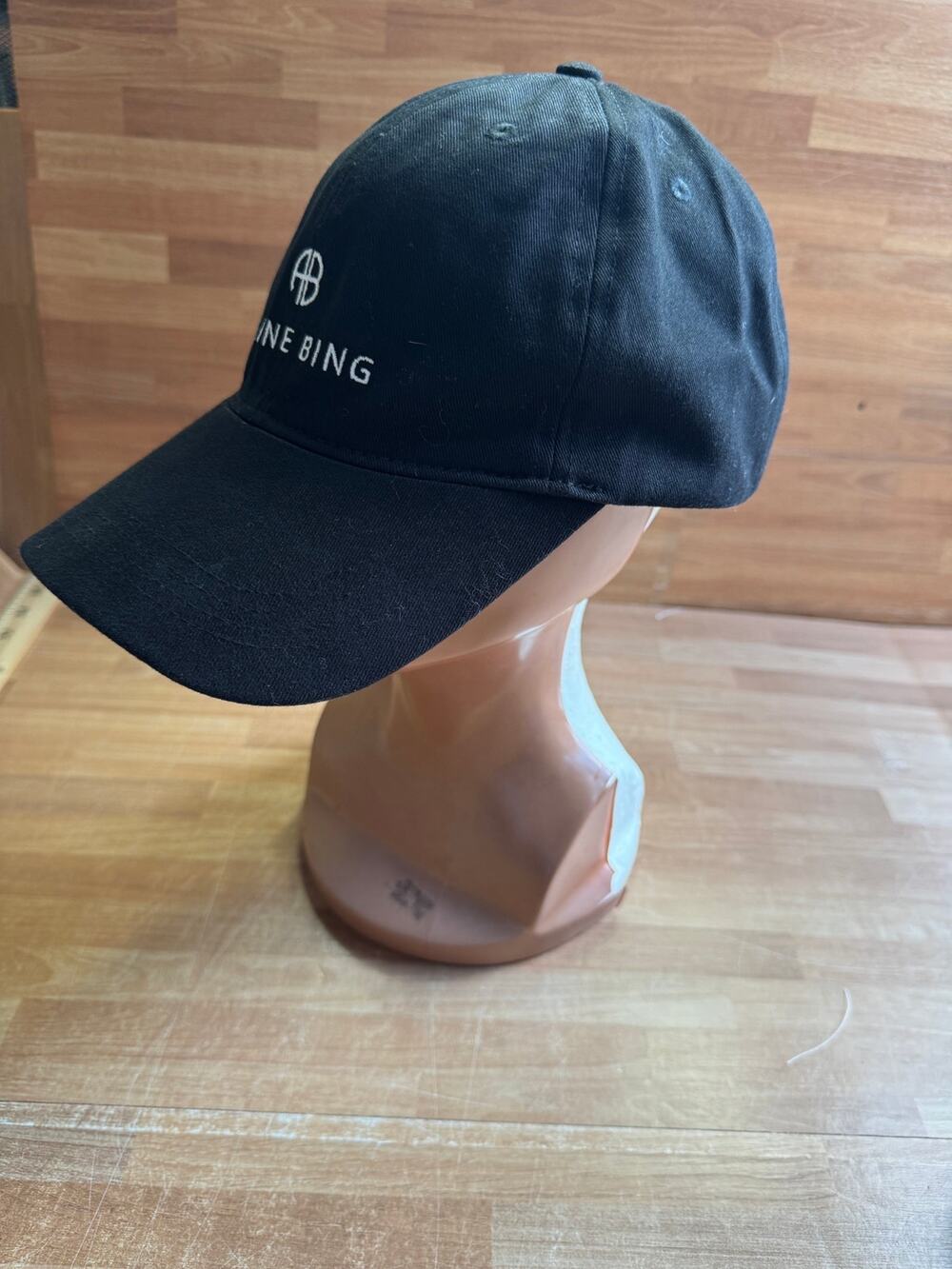ANINE BING Jeremy Baseball Cap - Black Cotton Twill